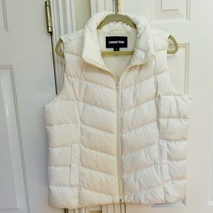 Lands End Cream size large vest brand new without tags